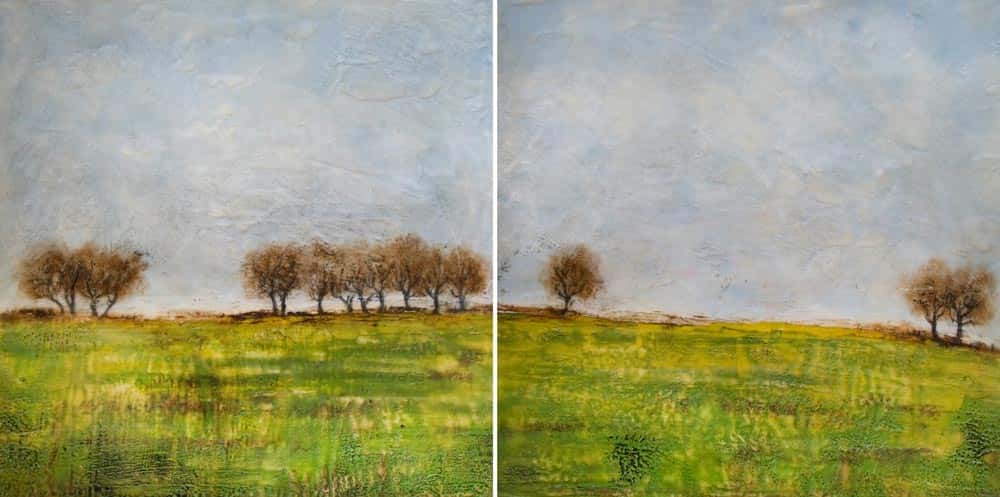 Tree Line (diptych)